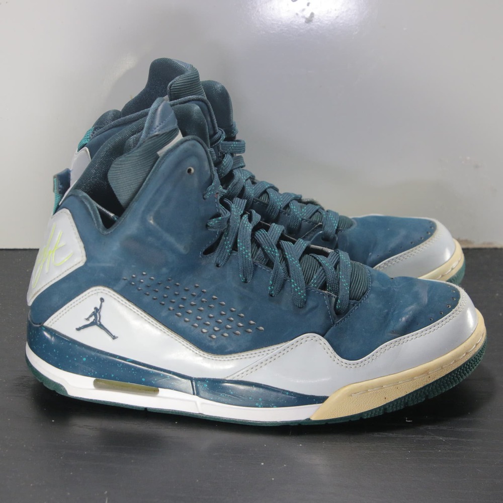 Air Jordan Flight SC 3 Mid Size 8.5 Mens 007229 Teal Blue Basketball Sneakers